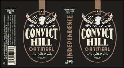 Convict Hill Oatmeal Stout label