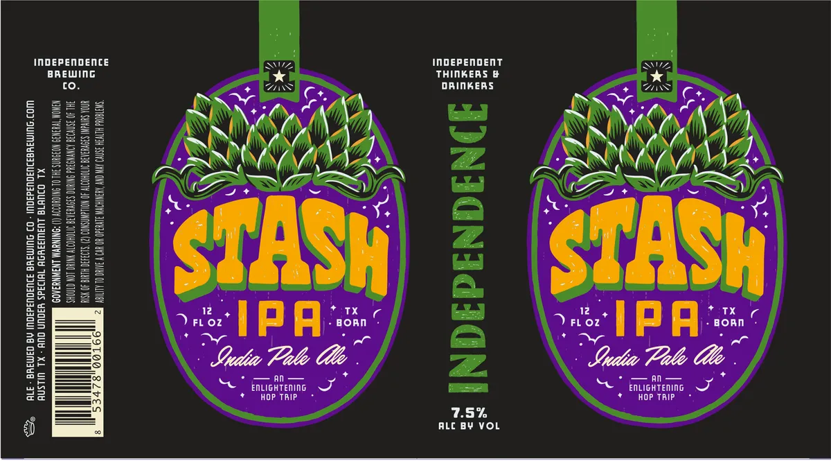 Stash IPA — full label as filed with TTB