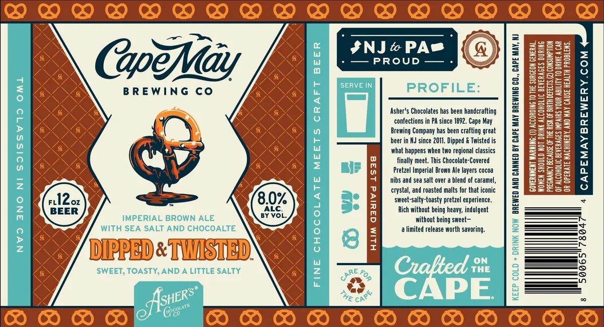 Dipped & Twisted — full label as filed with TTB