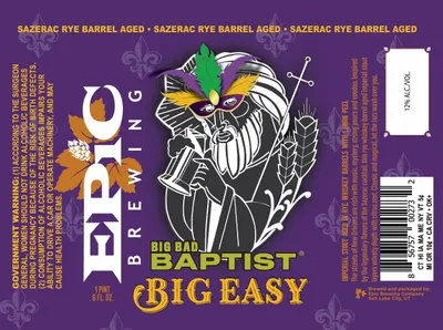Big Bad Baptist Big Easy label