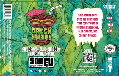 Green Hawaiian label
