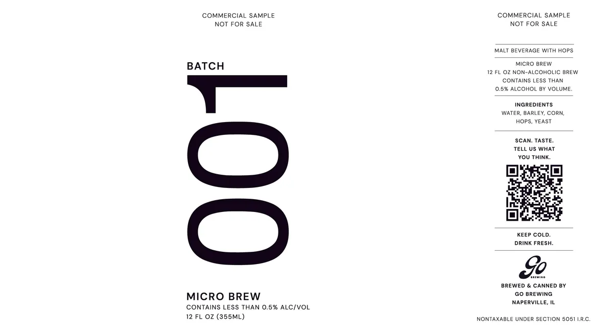 Batch 001 — full label as filed with TTB