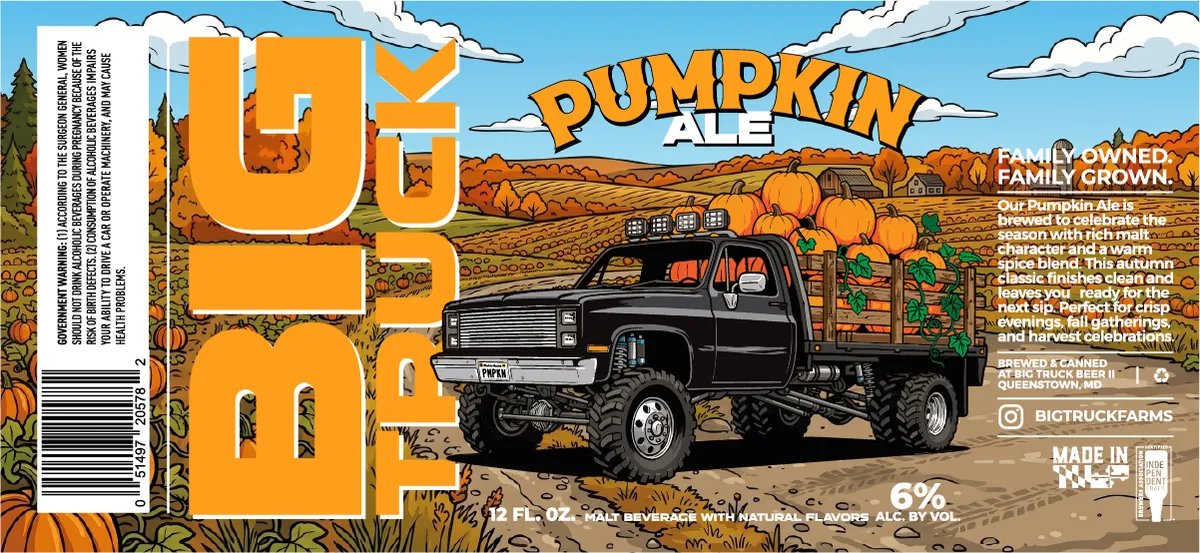 Pumpkin Ale — full label as filed with TTB