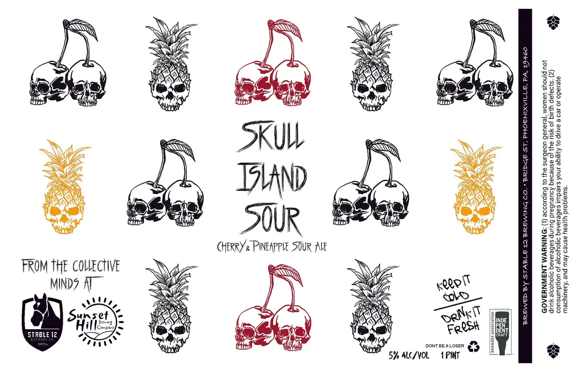 Skull Island Sour — full label as filed with TTB