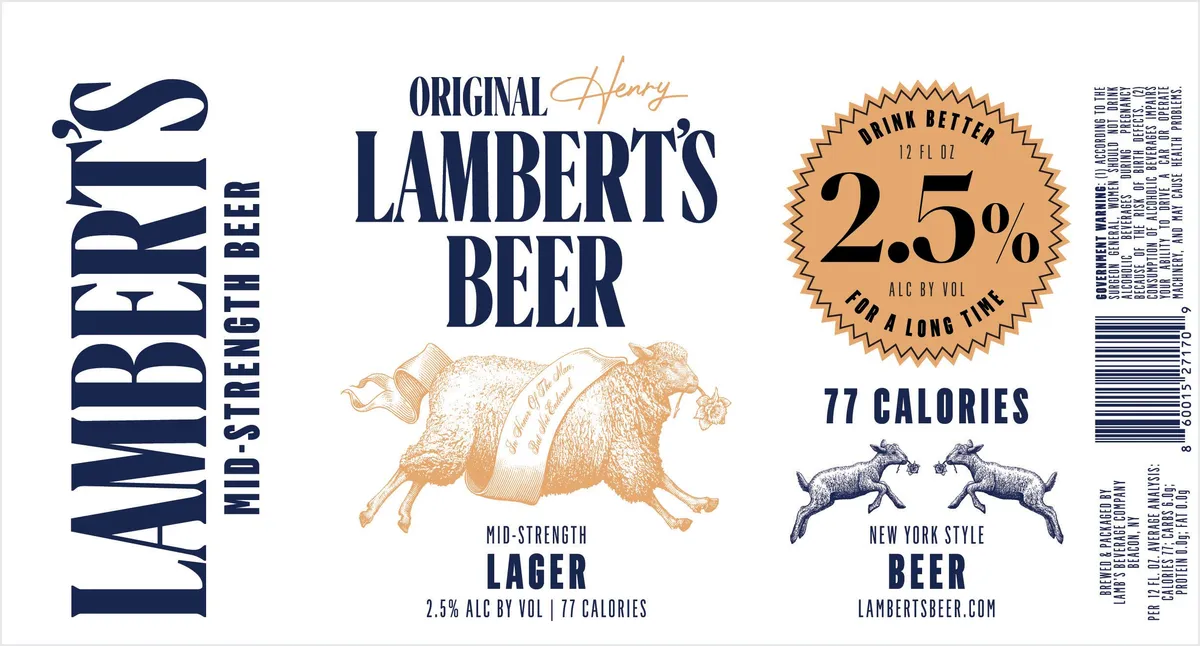 Original Henry Lambert's Beer — full label as filed with TTB
