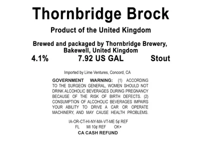 Thornbridge Brock label