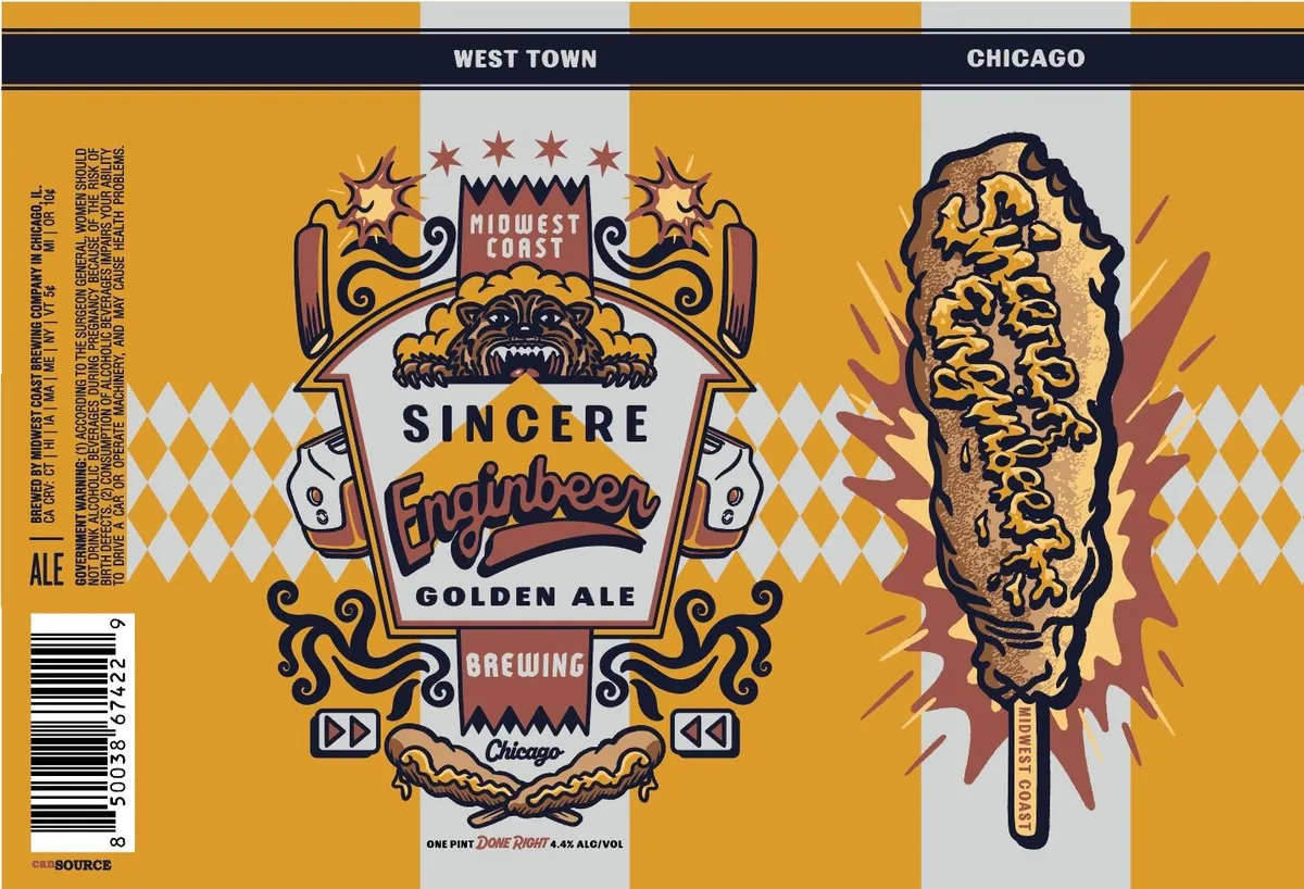 Sincere Engibeer Golden Ale — full label as filed with TTB