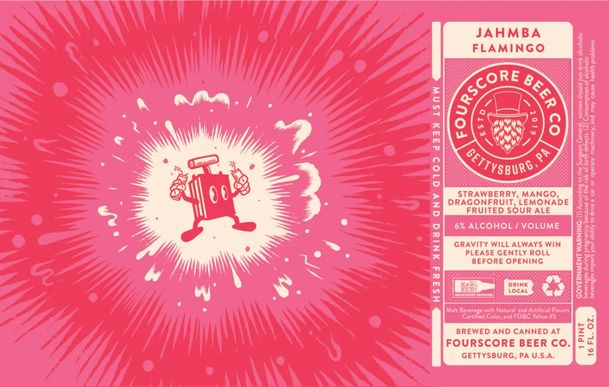 Jahmba Flamingo — full label as filed with TTB