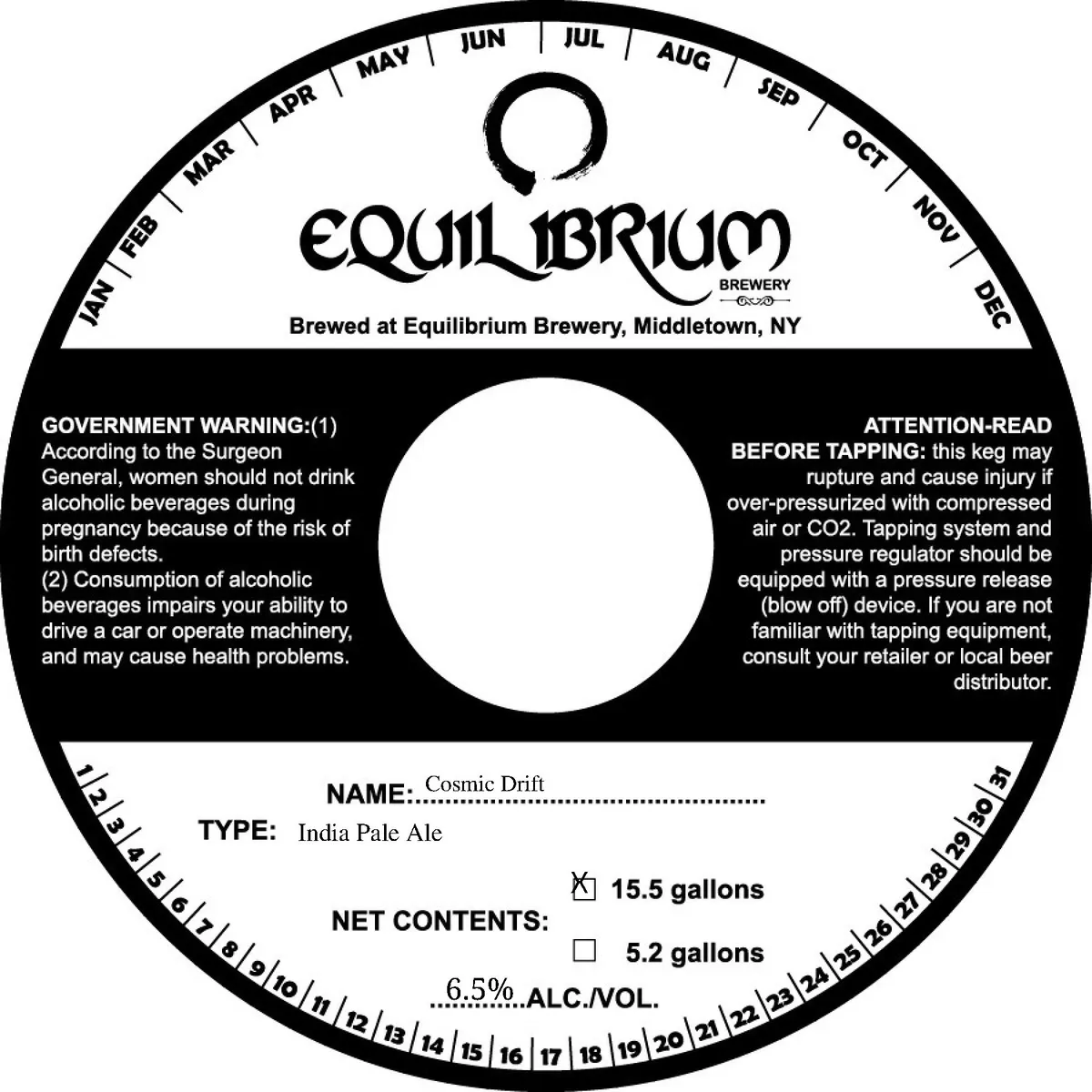 Cosmic Drift — full label as filed with TTB