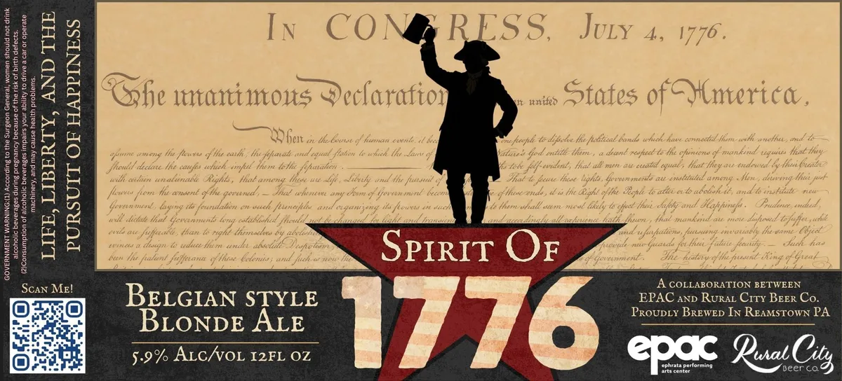 Spirit Of 1776 — full label as filed with TTB