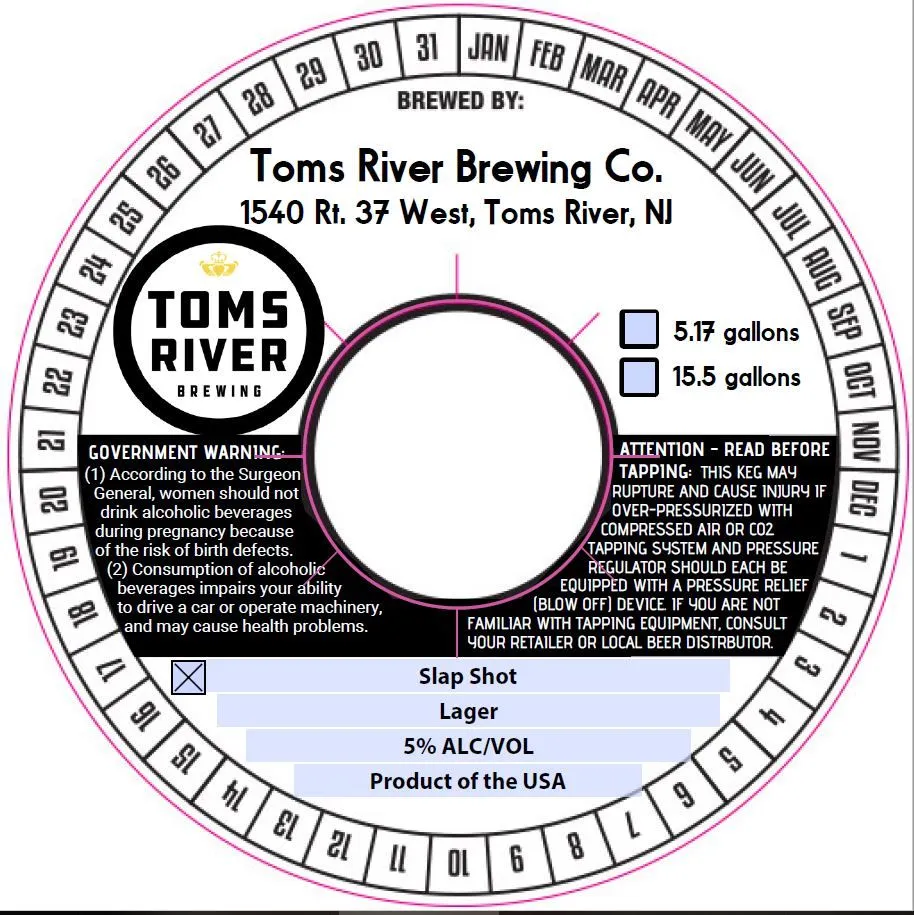 Slap Shot — full label as filed with TTB