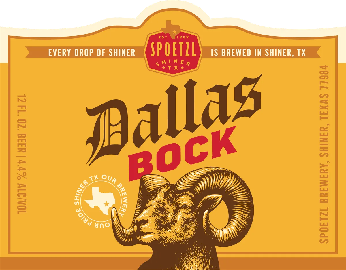 Dallas Bock — full label as filed with TTB