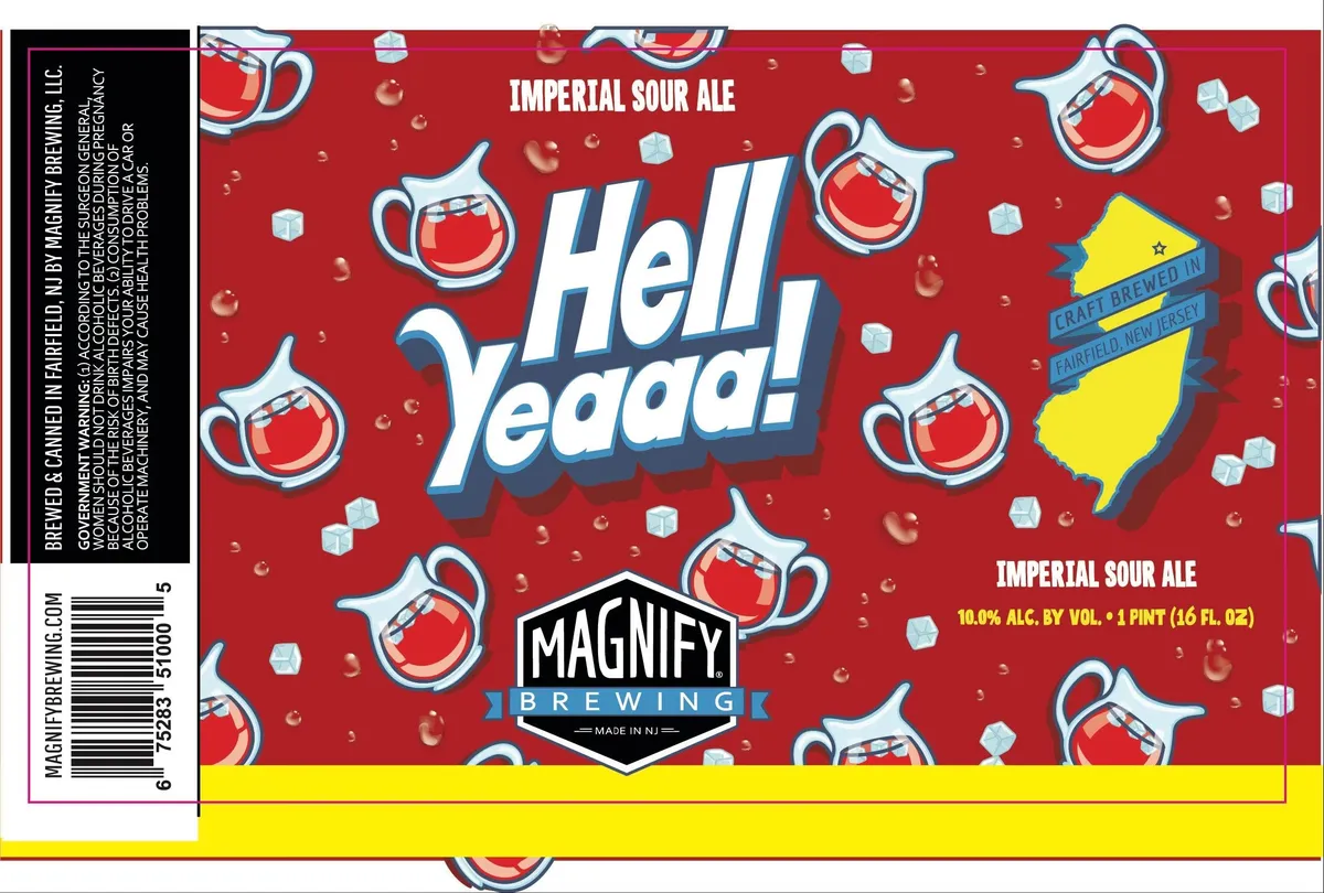 Hell Yeaaa! — full label as filed with TTB