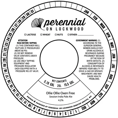 Ollie Ollie Oxen Free Session India Pale Ale label