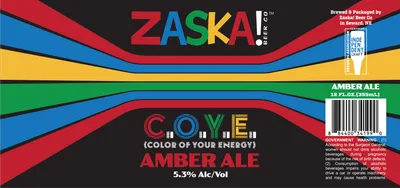 C.O.Y.E. Amber Ale label