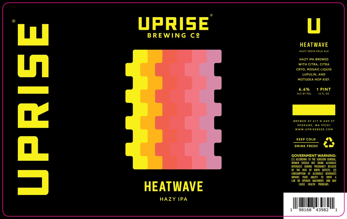 Heatwave — full label as filed with TTB