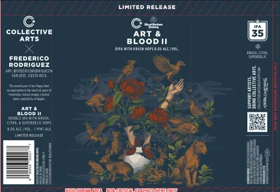 Art & Blood II label