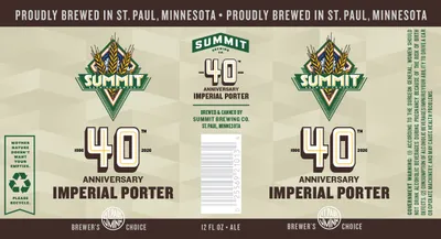 40th Anniversary Imperial Porter label
