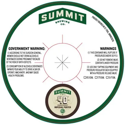 40th Anniversary Imperial Porter label