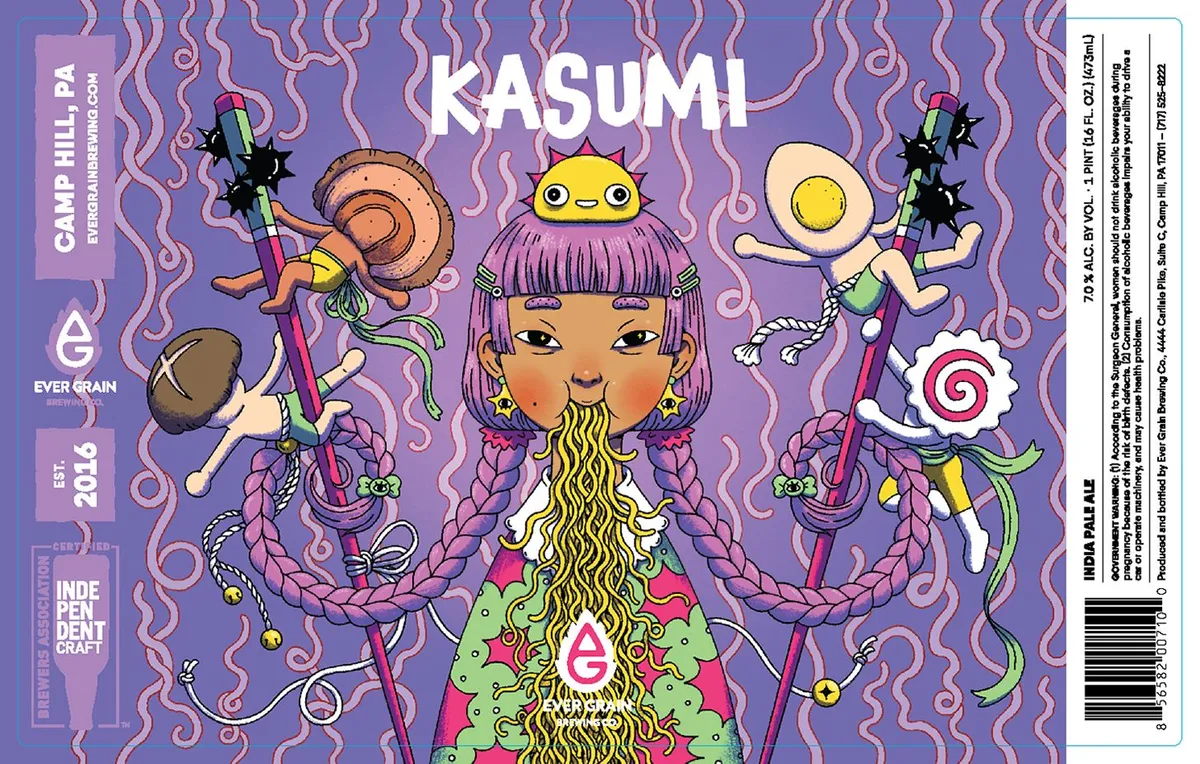 Kasumi — full label as filed with TTB