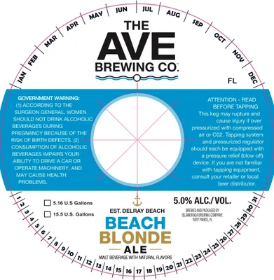 Beach Blonde Ale label