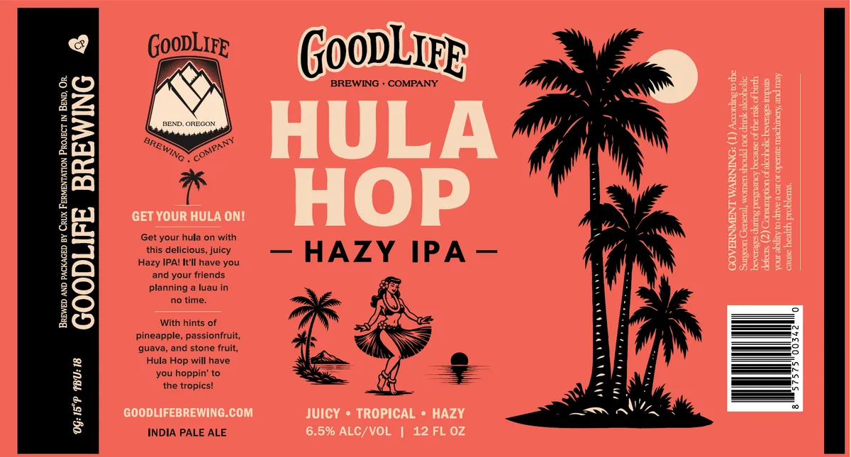 Hula Hop — full label as filed with TTB