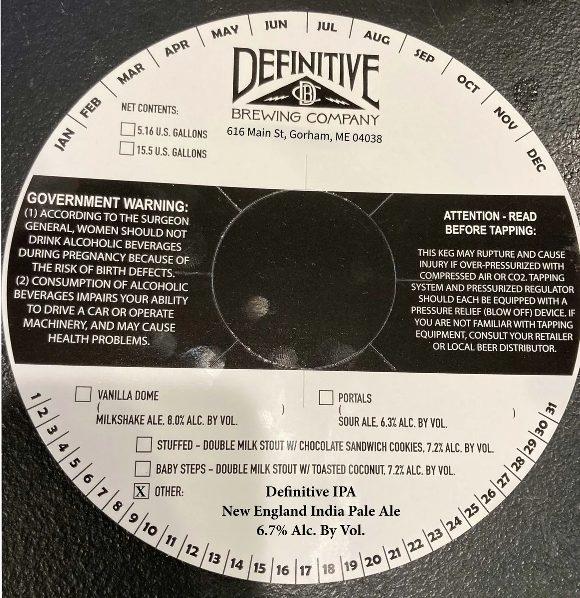 Definitive IPA — full label as filed with TTB