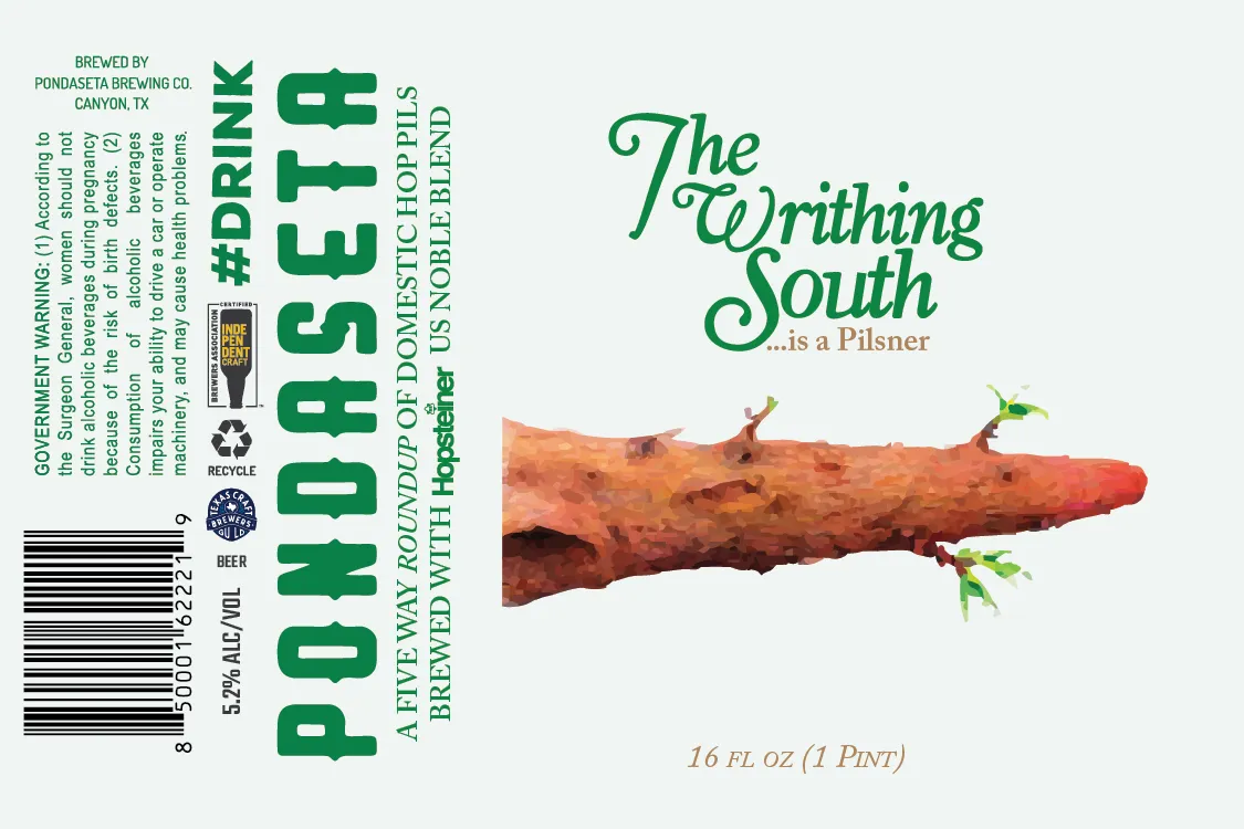 The Writhing South — full label as filed with TTB