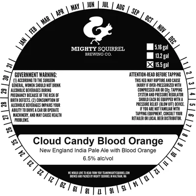 Cloud Candy Blood Orange label