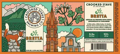 St. Bretta Citrus Saison label