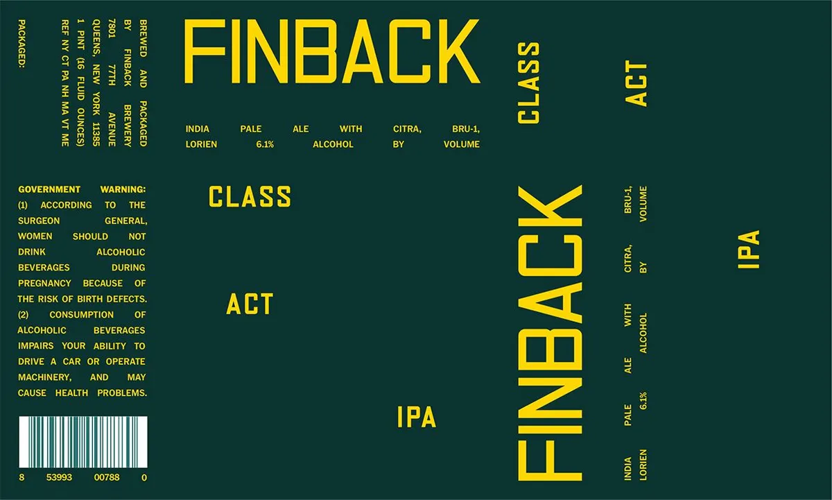Class Act — full label as filed with TTB