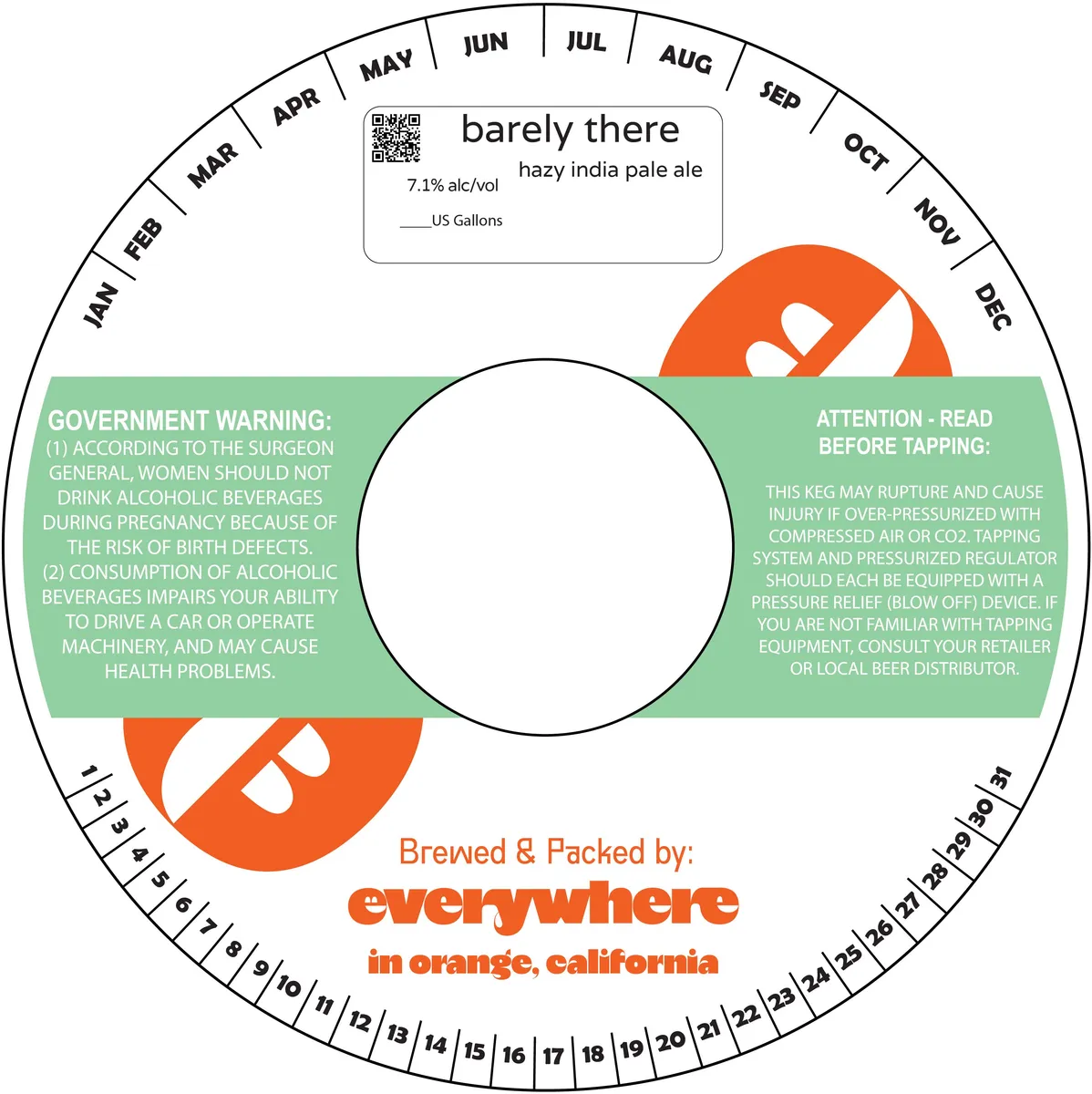 Barely There — full label as filed with TTB