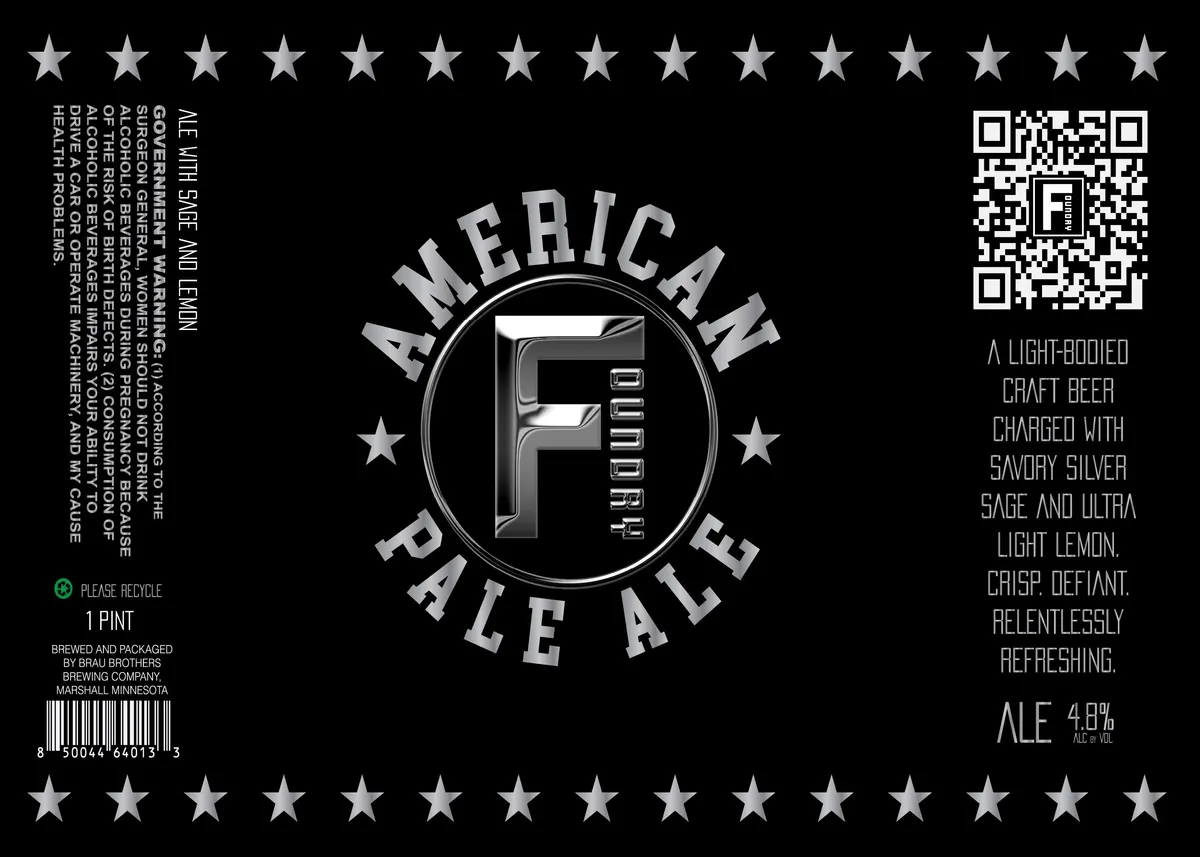 Foundry Pale Ale — full label as filed with TTB