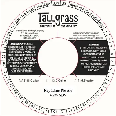 Key Lime Pie Ale label