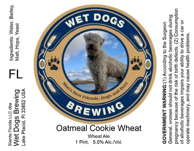 Oatmeal Cookie Wheat label