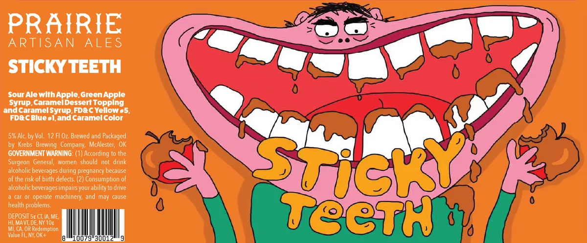 Sticky Teeth — full label as filed with TTB