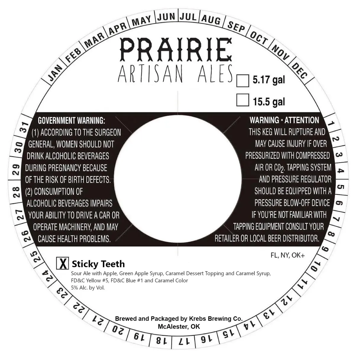 Sticky Teeth — full label as filed with TTB