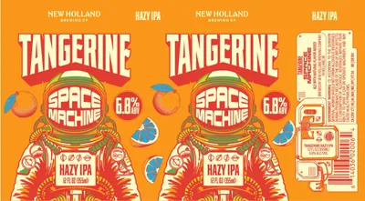 Tangerine Space Machine label