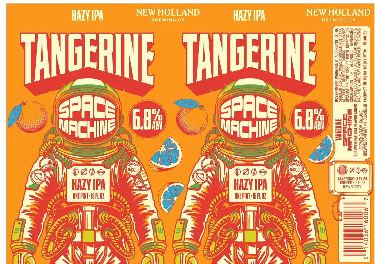 Tangerine Space Machine — full label as filed with TTB