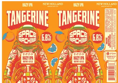 Tangerine Space Machine label