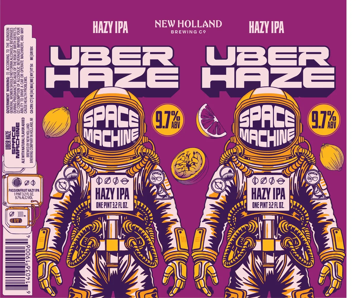Uber Haze Space Machine — full label as filed with TTB