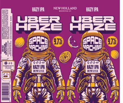 Uber Haze Space Machine label