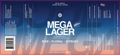 Mega Lager label