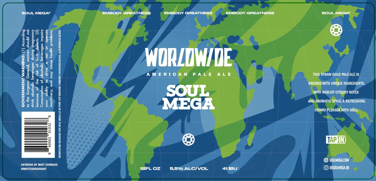 Worldwide — full label as filed with TTB
