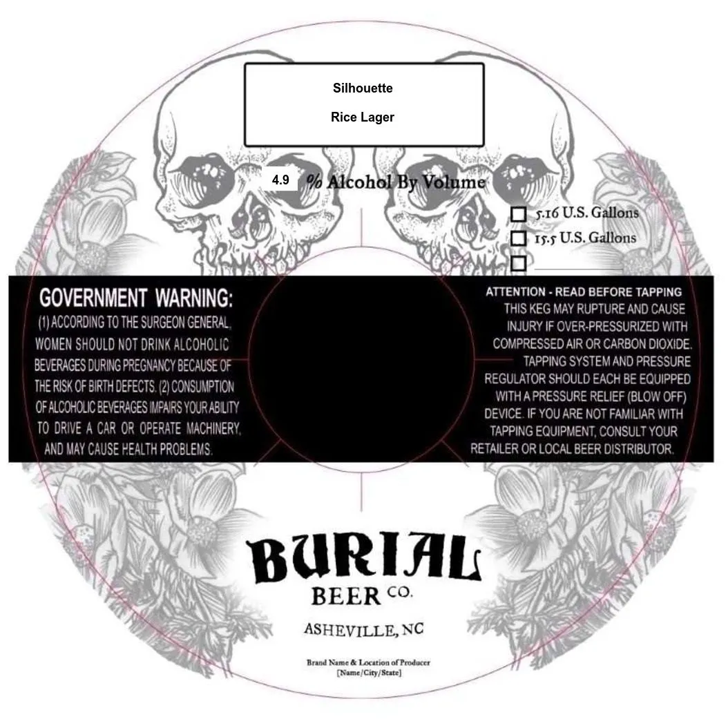 Silhouette — full label as filed with TTB