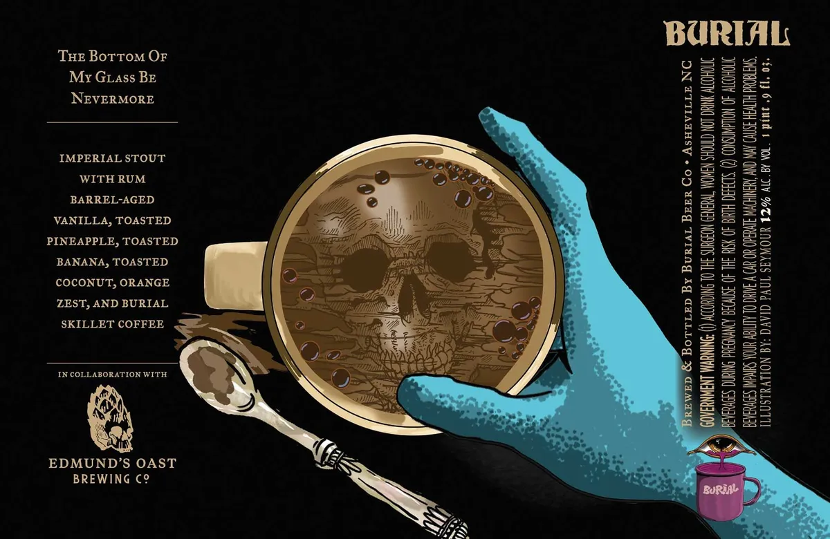 The Bottom Of My Glass Be Nevermore — full label as filed with TTB