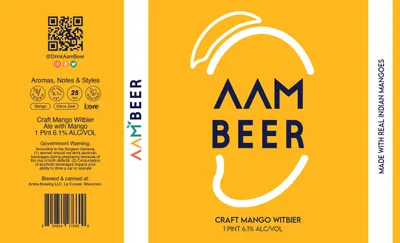 Craft Mango Witbier label