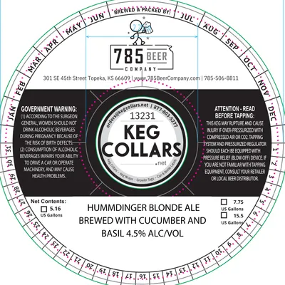 Hummdinger Blonde Ale label