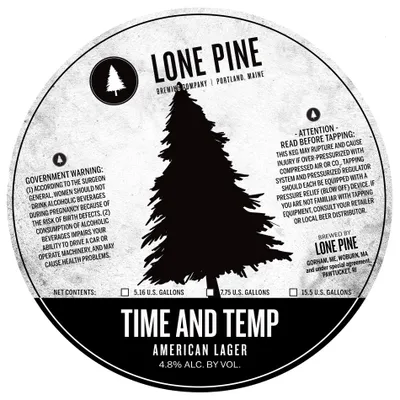 Time and Temp label