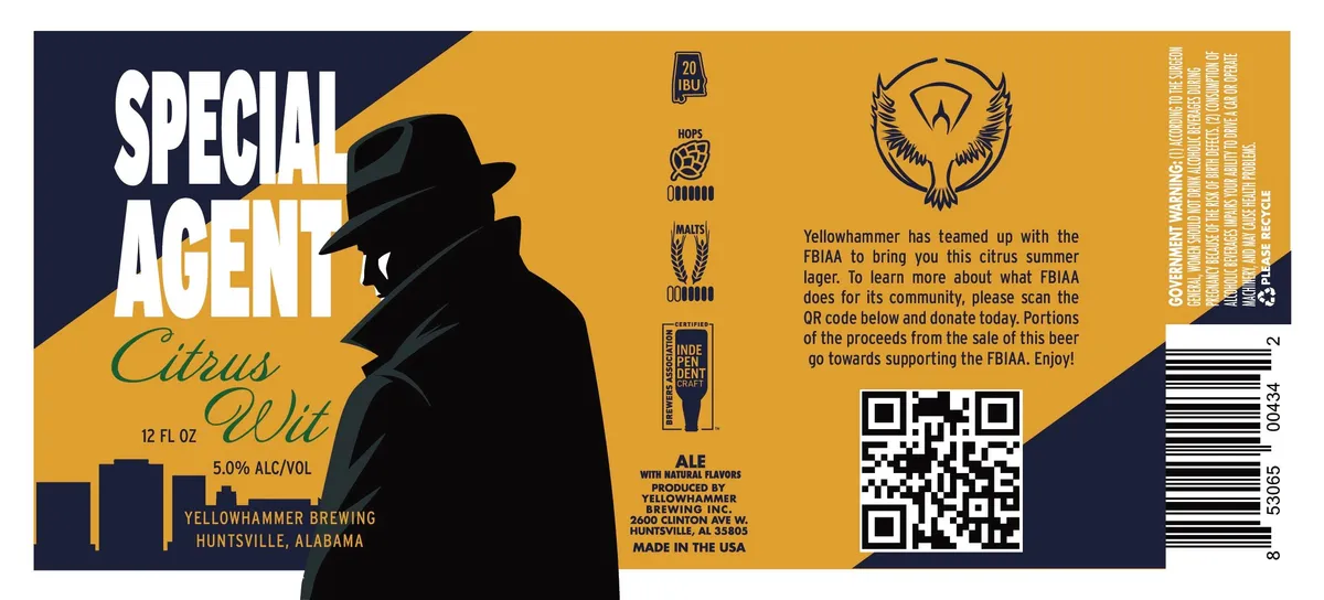 Special Agent Citrus Wit — full label as filed with TTB